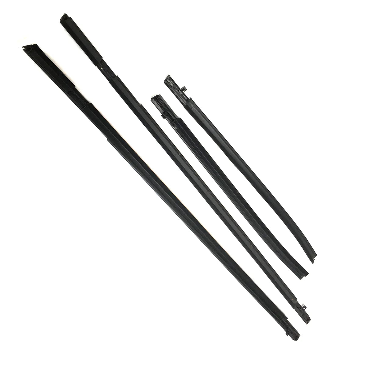 4X Black Outside Window Moulding Weatherstrips Fit For Fit Jazz 05-08