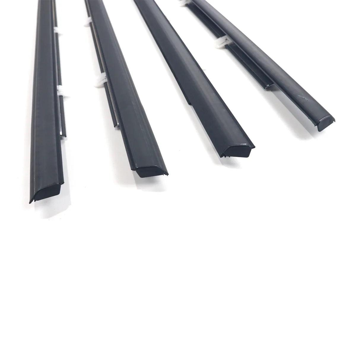 4X FL FR RL RR Outside Black Window Weatherstrips Moldings For Fit Jade RS FR4 FR5 2015-2020
