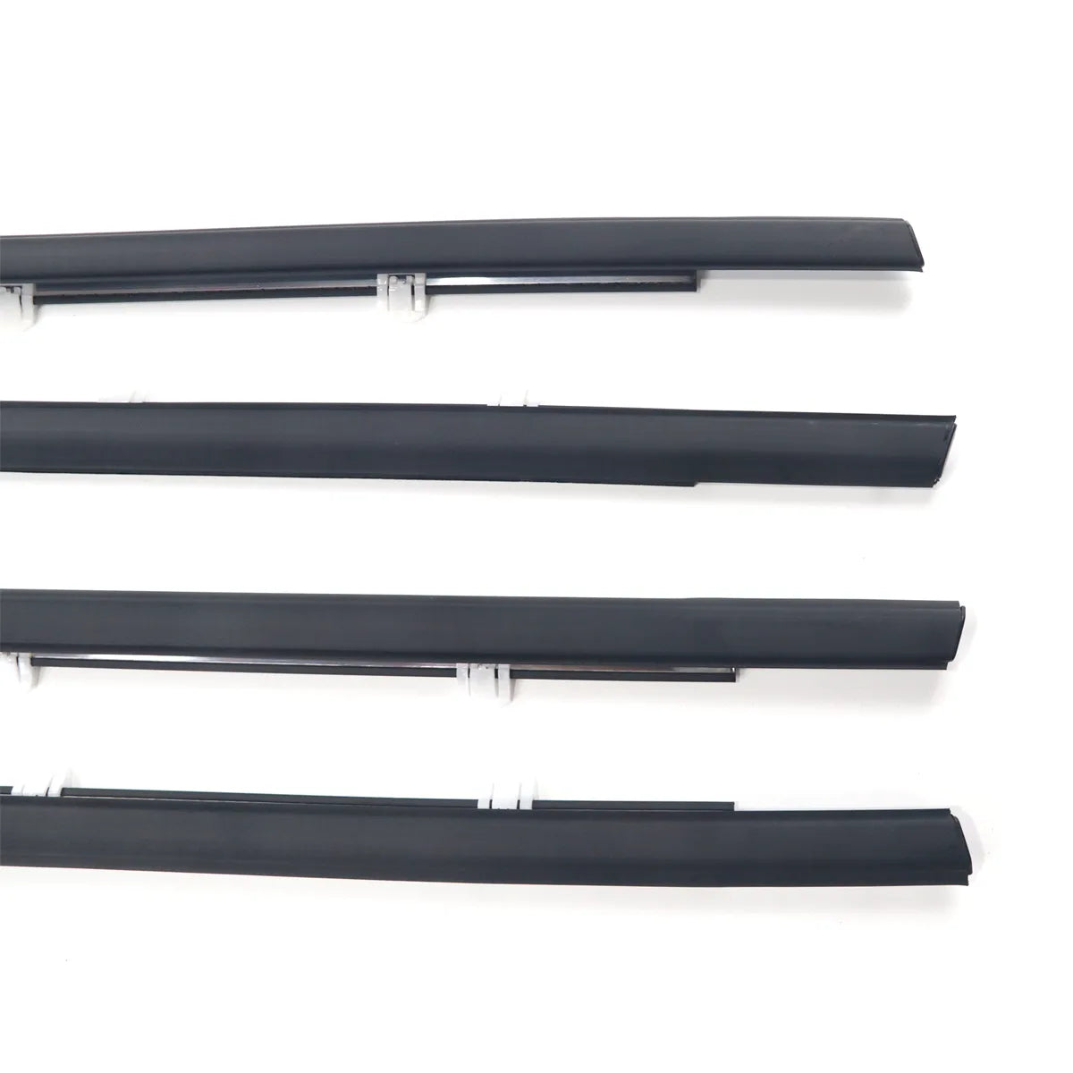 4X FL FR RL RR Outside Black Window Weatherstrips Moldings For Fit Jade RS FR4 FR5 2015-2020