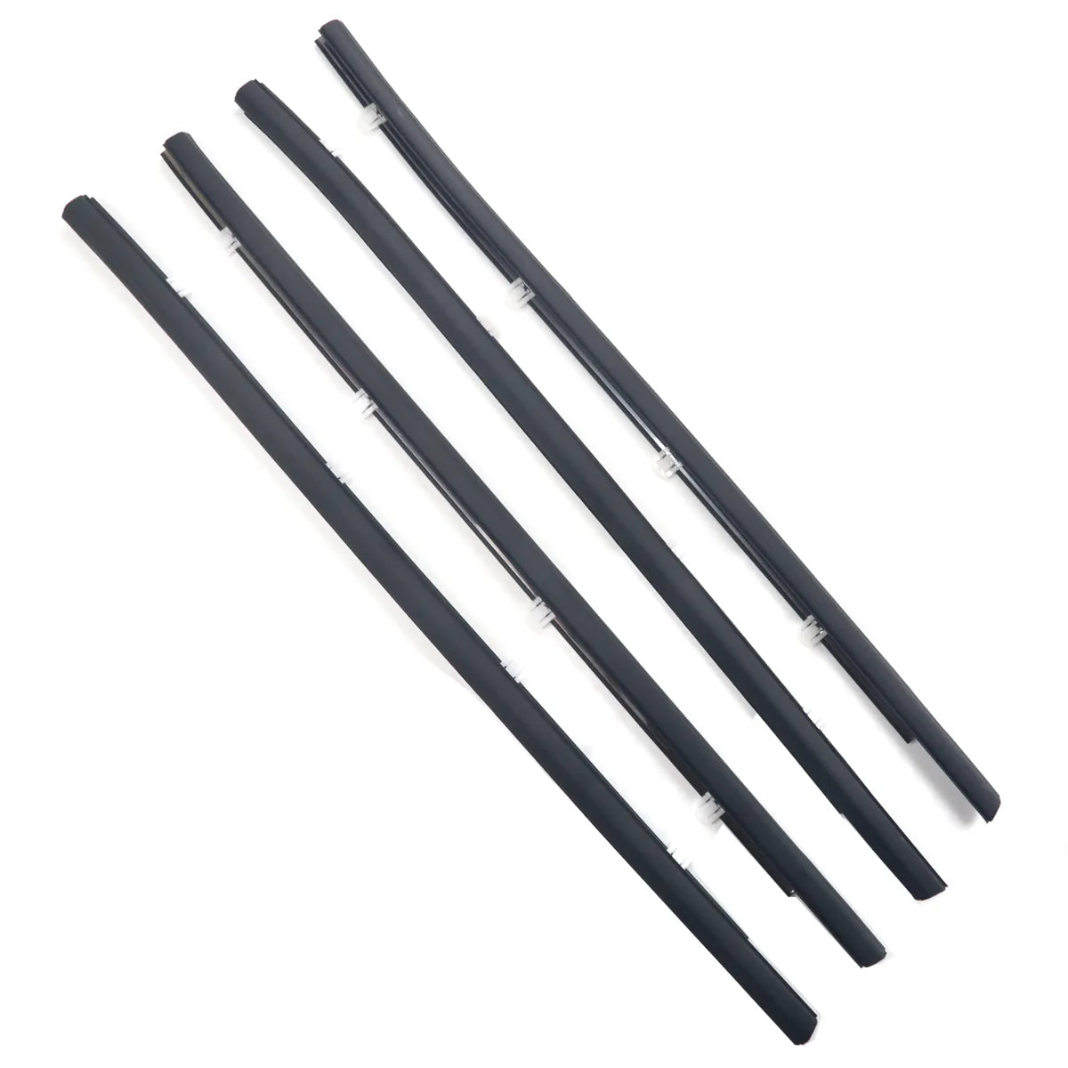 4X FL FR RL RR Outside Black Window Weatherstrips Moldings For Fit Jade RS FR4 FR5 2015-2020