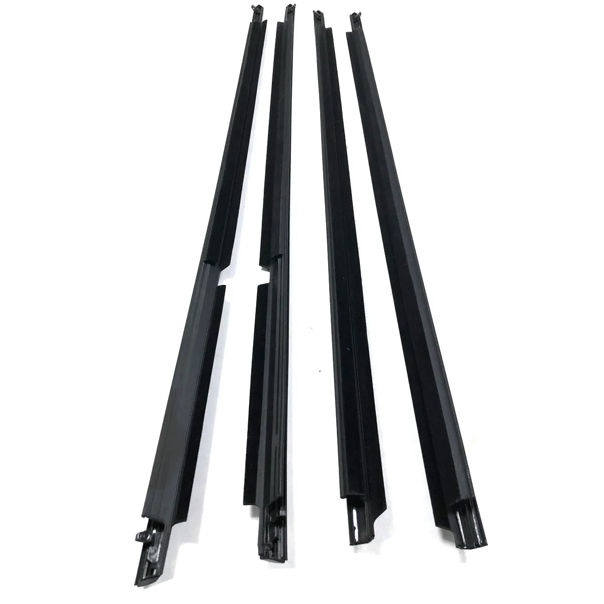 4X Chrome Outside  Window Mouldings Weatherstrips Seals Fit Highlander 2009-2013