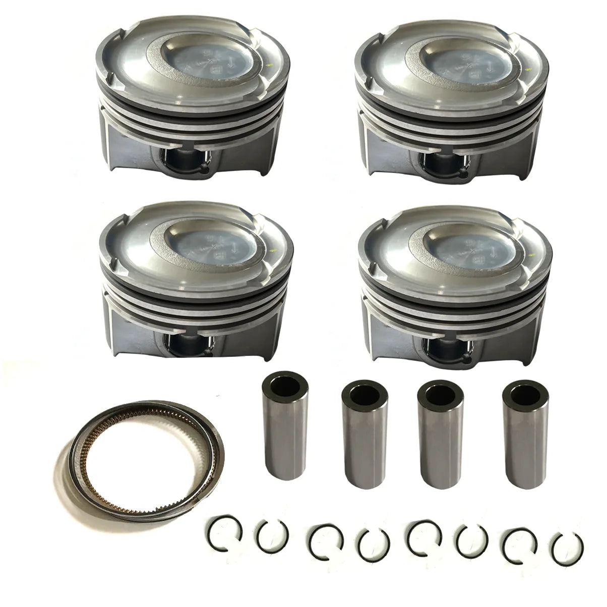 Oversized+0.5mm Pistons W Ring Set For Elantra Veloster Forte Koup G4FJ 1.6T 2010-2018