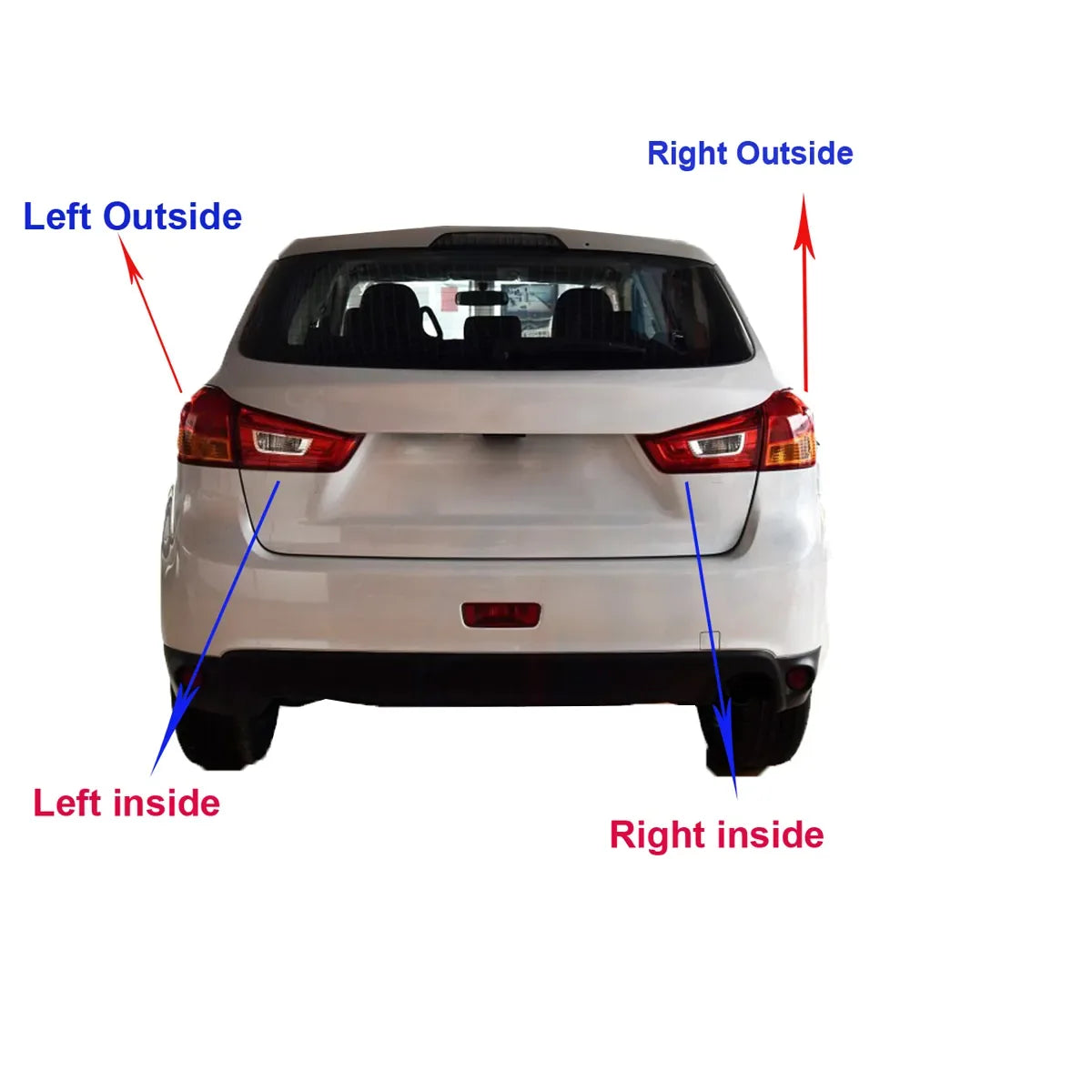 1X Rear Right Inside Tail light Signal Lamp Fit For Outlander Sport ASX GA2 GA5 10-16