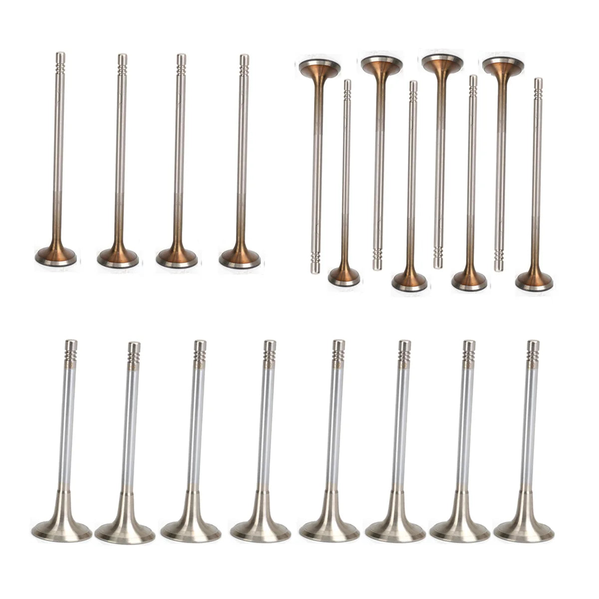 20X Inlet Intake Exhaust Valves Fit For A3 A4 A6 TT Beetle Passat Golf 1.8T 1996-2010