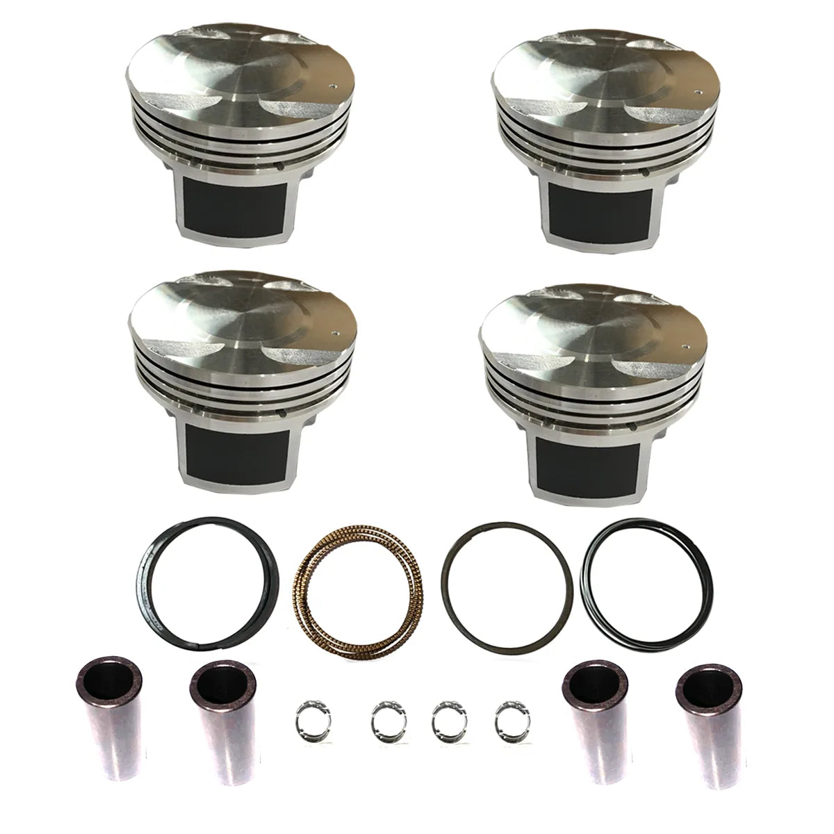 4X Pistons W Ring Set OS +0.5mm  Fit For Opel Signum Vectra Astra Zafira A18XER 1.8L 02-15