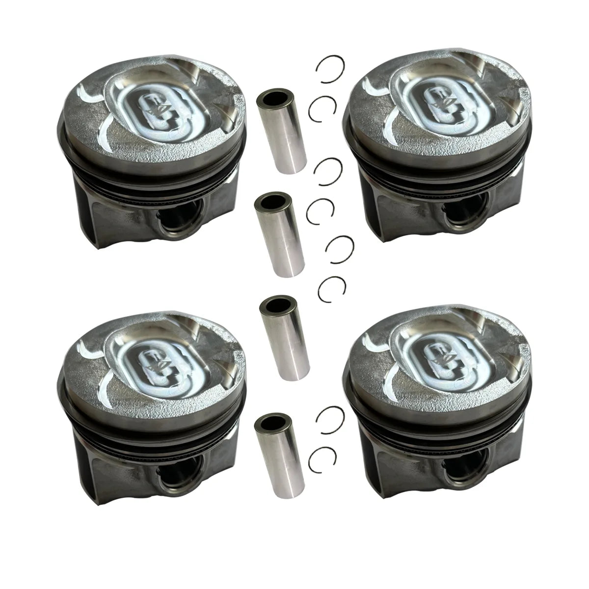4X Engine Pistons W Ring Set For Jetta Tiguan A1 Polo 1.4T CAVD CAVE 2009-2017