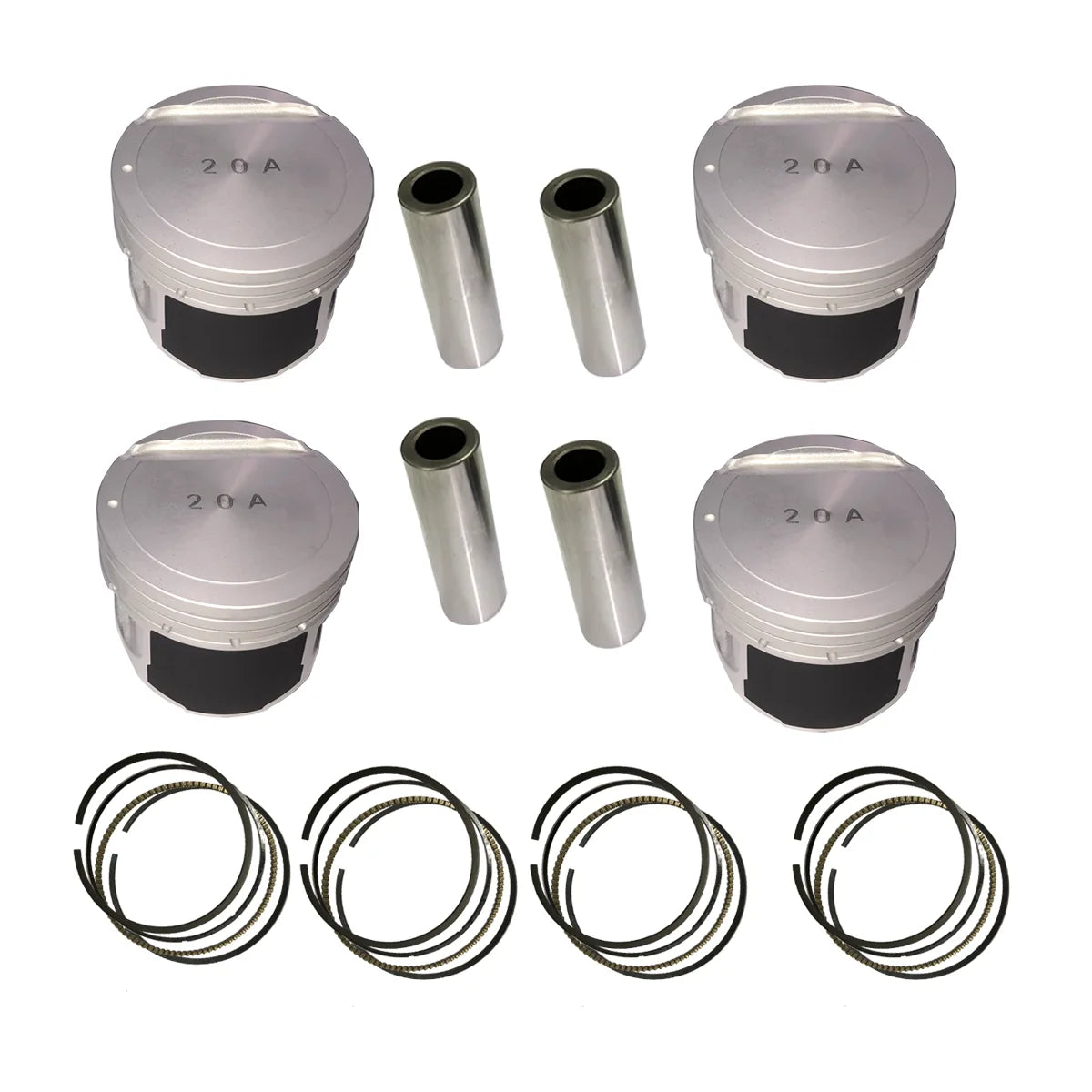 4X Pistons W Ring Set For Elantra Tiburon Sportage Tucson Spetra 2.0 G4GC 99-11