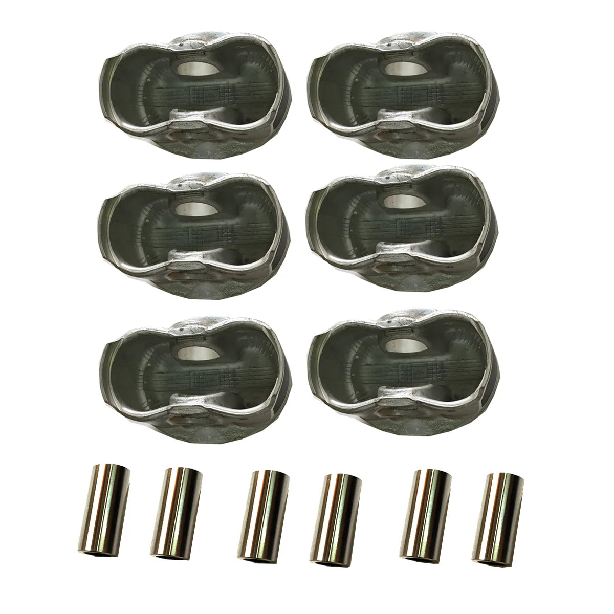 6X Pistons W Ring Set Pins For Santa Fe Carnival Magentis Optima MU 2.7L 06-14