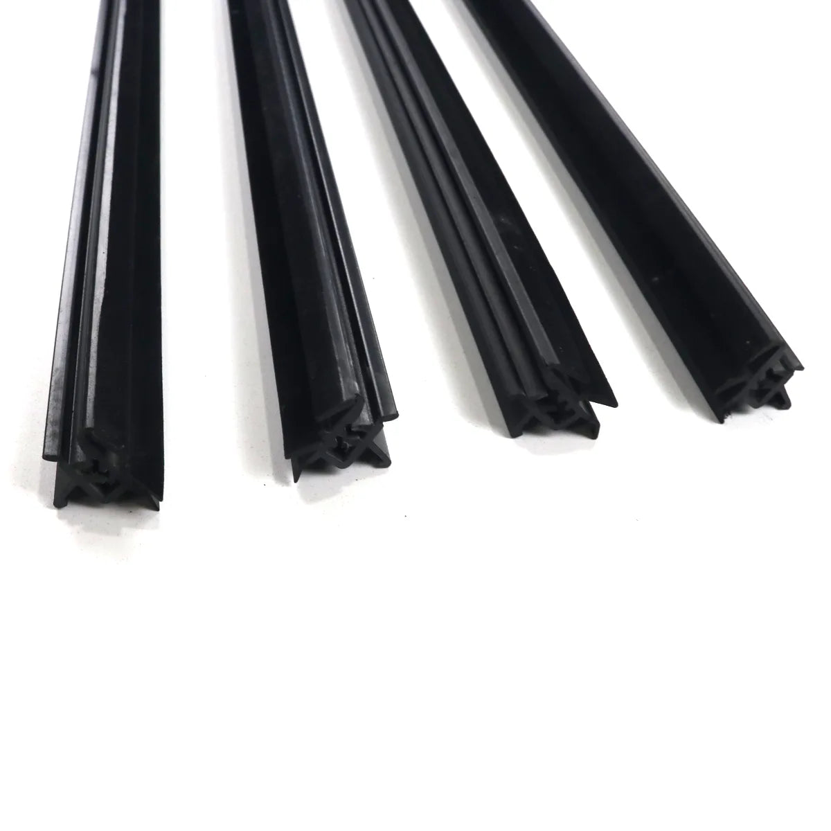 4PC Interior Window Belt Weatherstrip Set for Honda Fit Jazz Hatchback 2015-2020