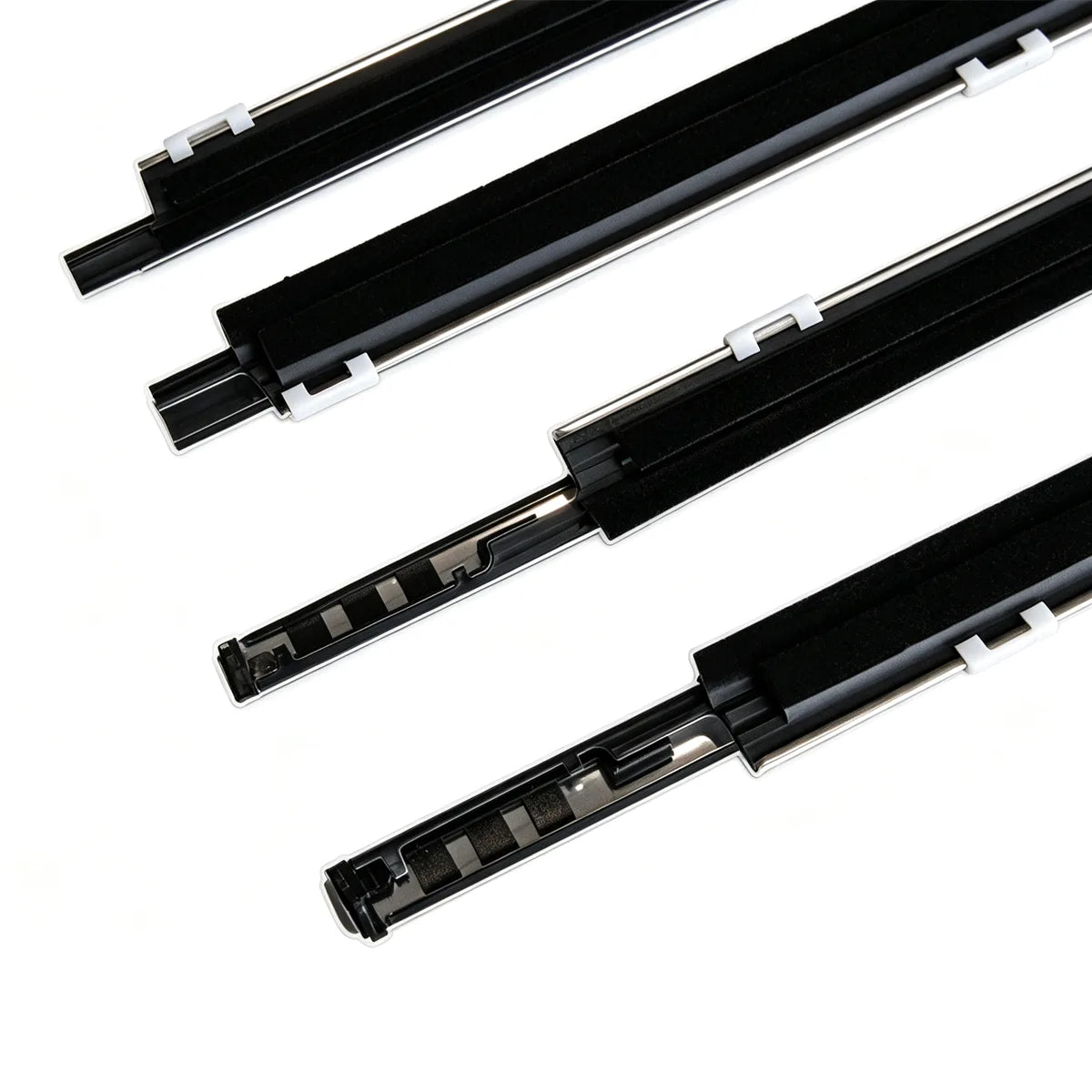 Complete rubber outer window molding replacement kit for Lexus ES XV40 replacing 33120 series