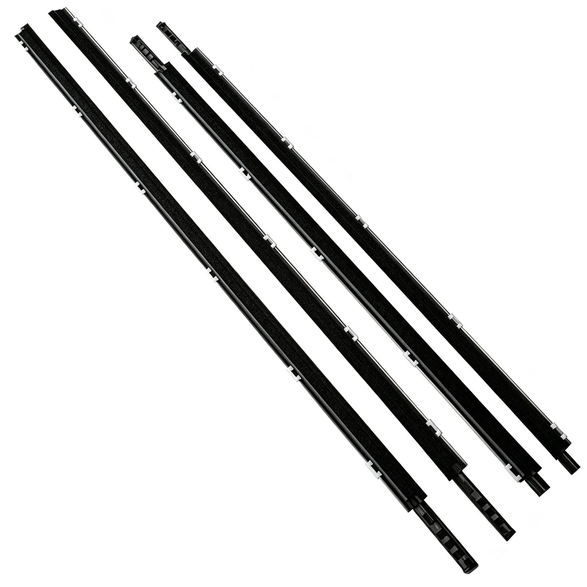 Front Left and Right Outer Window Weatherstrip Sweep for Lexus ES OEM 75710-33120 and 75720-33120