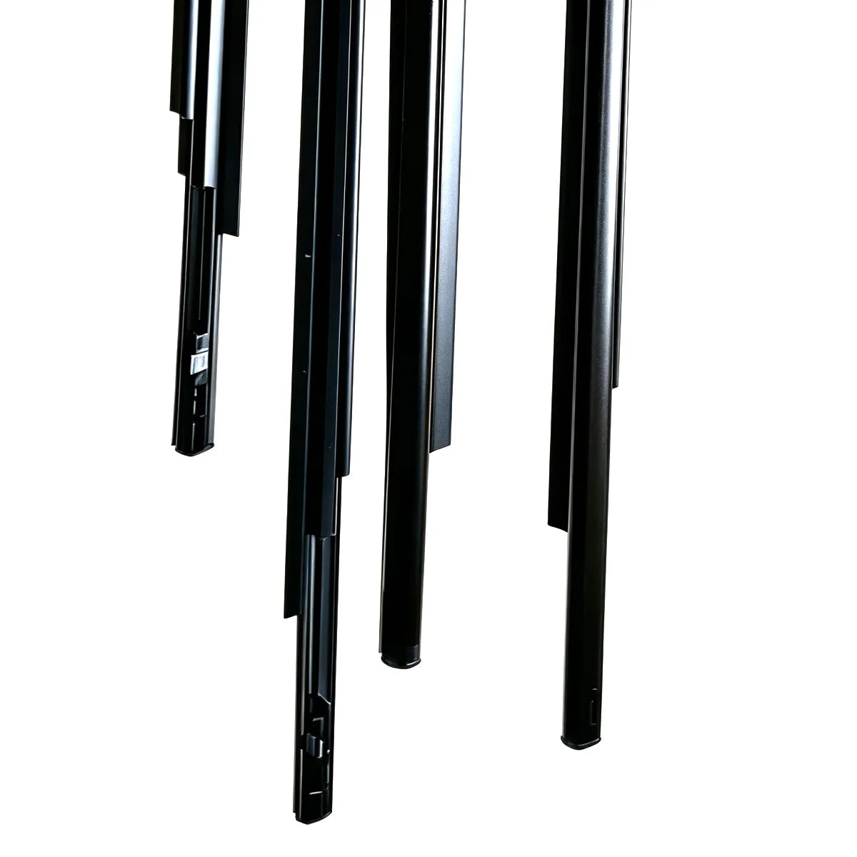 4X frisos pretos para janelas exteriores para Highlander 2008-2010