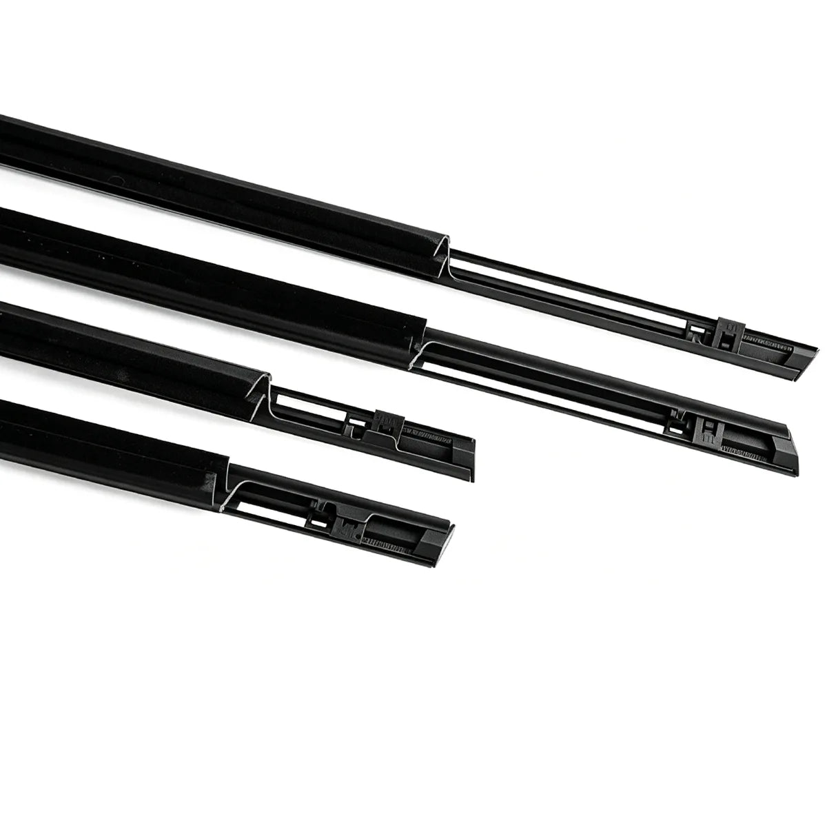 Complete 4-Piece Outer Window Belt Molding Weatherstrip Set for Infiniti FX35, FX37, FX50, and QX70
