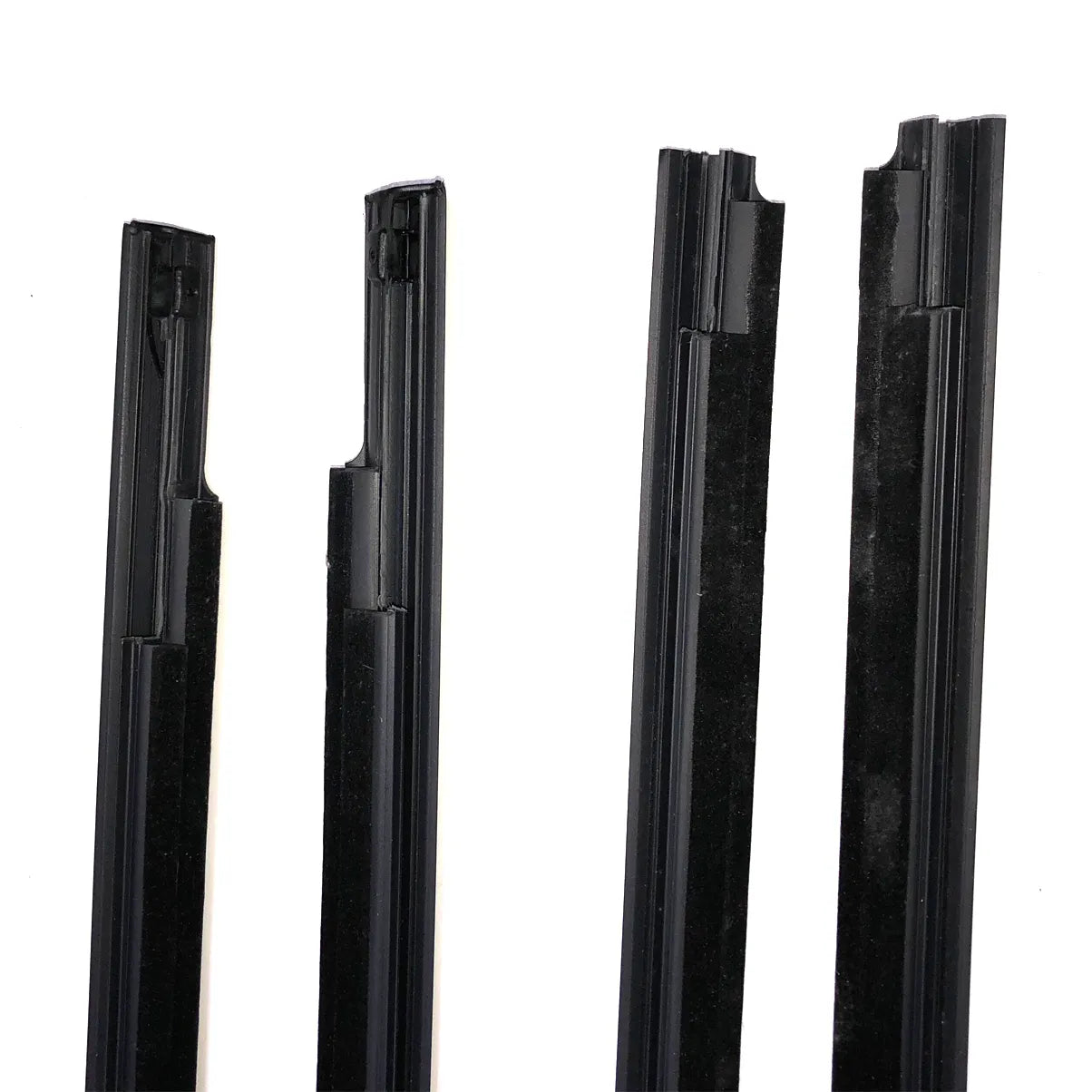 4X Black Outer Window Molding Weatherstrips for Mitsubishi Outlander Airtrek CU2W CU4W CU5W 2002-2008
