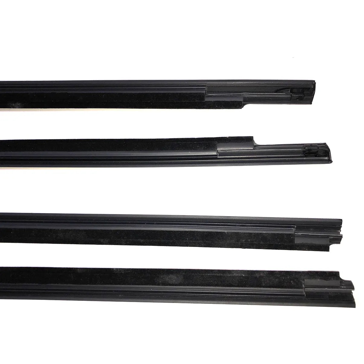 4X Black Outer Window Molding Weatherstrips for Mitsubishi Outlander Airtrek CU2W CU4W CU5W 2002-2008