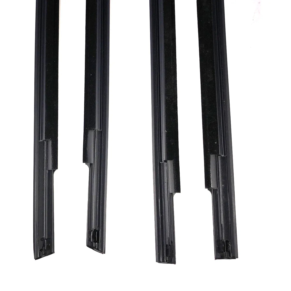 4X Black Outer Window Molding Weatherstrips for Mitsubishi Outlander Airtrek CU2W CU4W CU5W 2002-2008