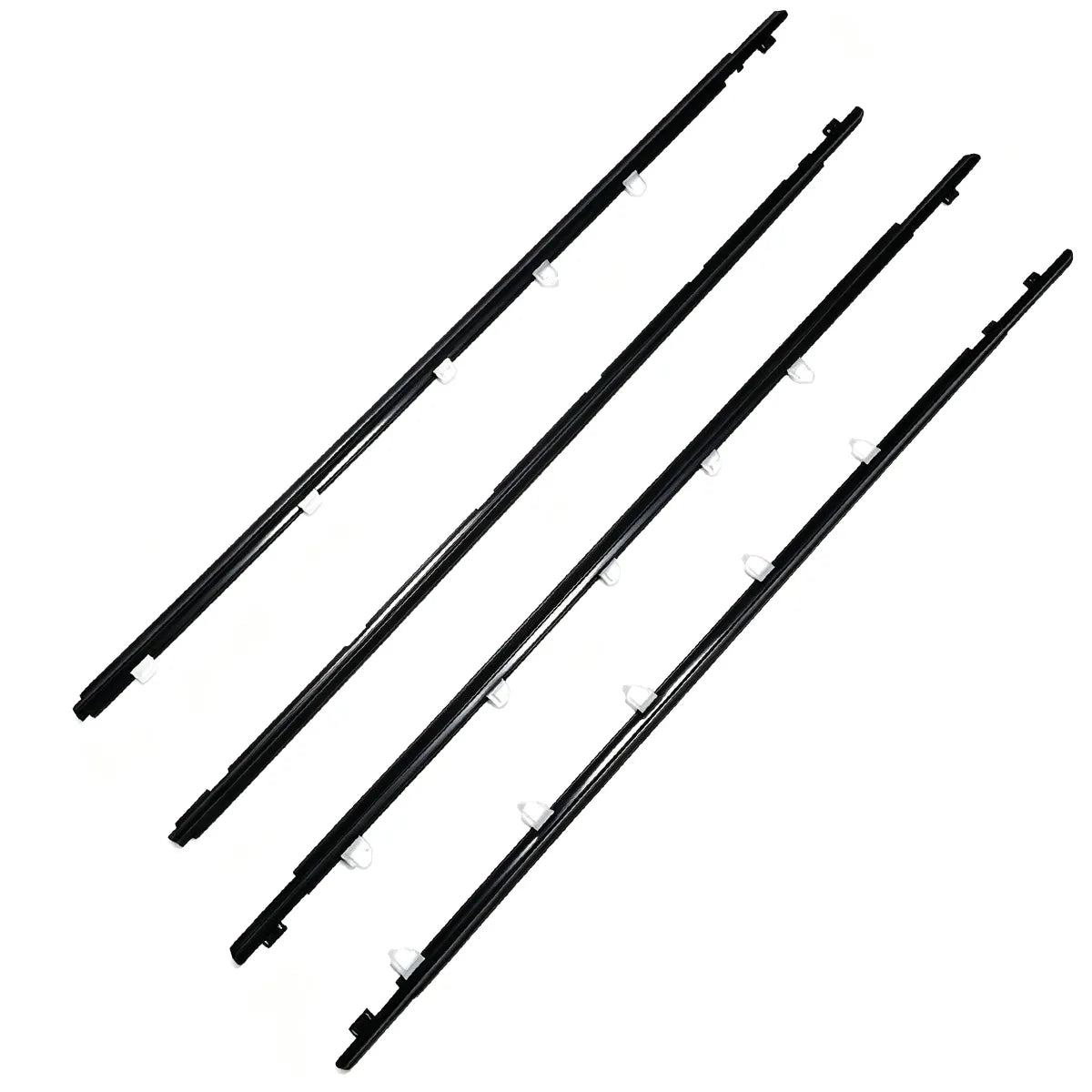 4-Piece Outer Window Molding Weatherstrip Set for 2012-2021 Toyota Avanza and Daihatsu Xenia MPV