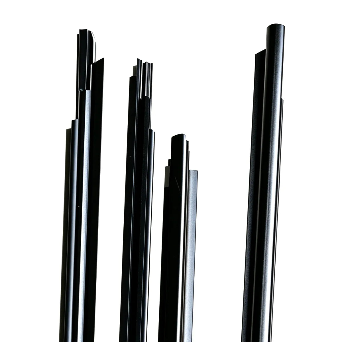 4X frisos pretos para janelas exteriores para Highlander 2008-2010